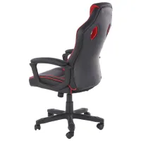 Fotoliu de birou Halmar Baffin Piele artificială/ Black Red photo 3