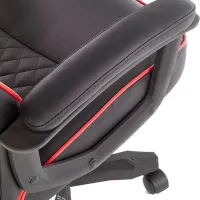 Fotoliu de birou Halmar Baffin Piele artificială/ Black Red photo 5