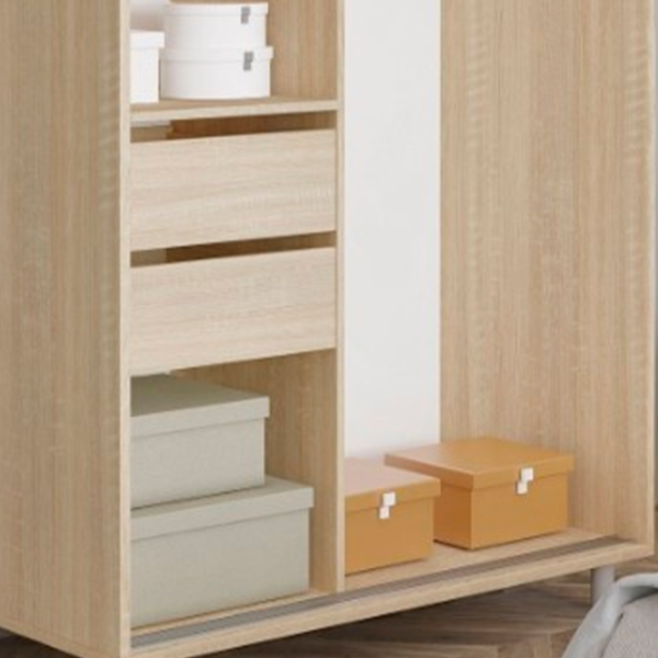 Dulap cupe Mobildor-Lux ARON S 1000 desen 3025 100 x 60 x 220 / PAL / Stejar Sonoma photo 3 Dulap cupe Mobildor-Lux ARON S 1000 desen 3025 100 x 60 x 220 / PAL / Stejar Sonoma photo 3