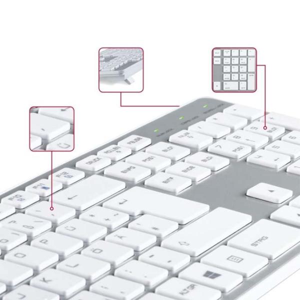 Tastatură Hama Rossano Cu fir/ White photo 5