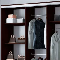 Dulap pentru haine Glisant Mobildor-Lux ARON 2300 K1 2226 230 x 60 x 220 / PAL / Wenghe photo 5