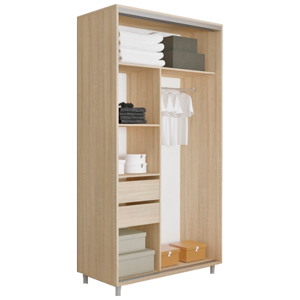 Шкаф cupe Mobildor-Lux ARON S 1500 desen 3025 150 x 60см x 220 / ЛДСП / Дуб Сонома photo 2