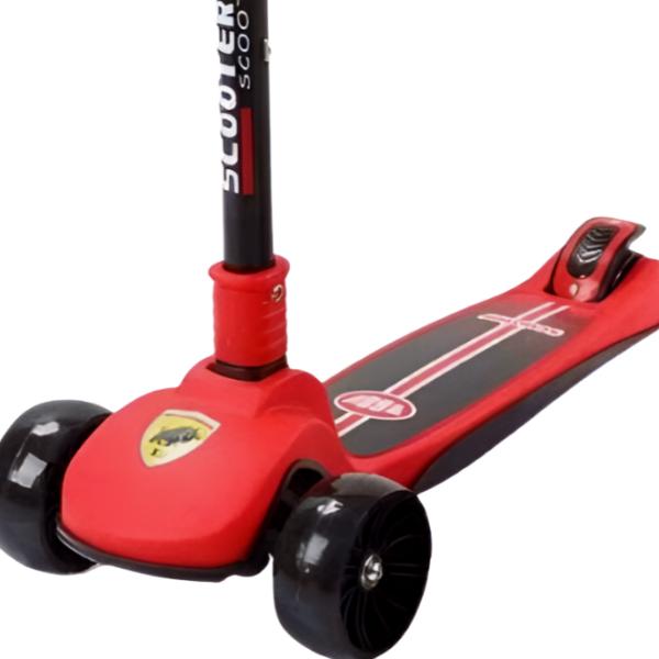 Trotinetă pentru copii cu trei roți 4Play Cool (643534) 50 kg/ Red photo 3 Trotinetă pentru copii cu trei roți 4Play Cool (643534) 50 kg/ Red photo 3