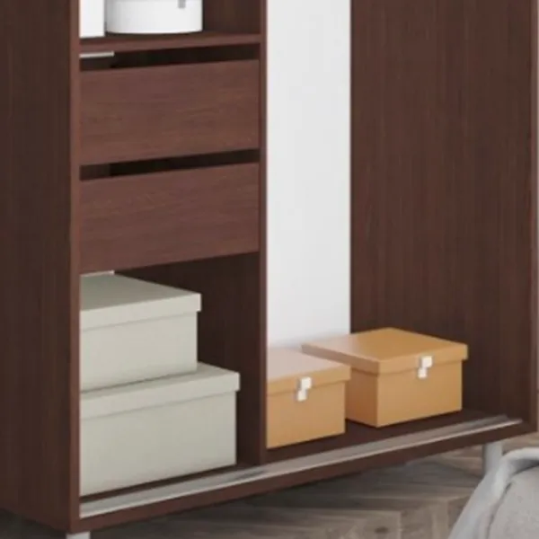 Dulap cupe Mobildor-Lux ARON S 1000 desen 2226 100 x 60 x 220 / PAL / Wenghe photo 4