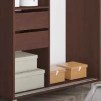 Dulap cupe Mobildor-Lux ARON S 1000 desen 2226 100 x 60 x 220 / PAL / Wenghe photo 4