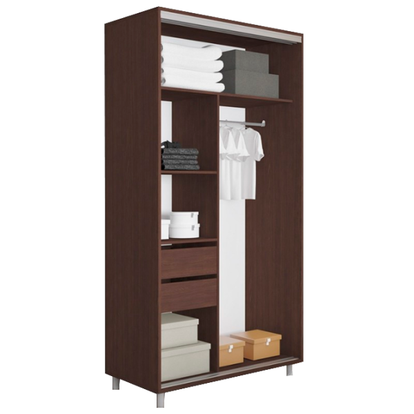 Dulap cupe Mobildor-Lux ARON S 1100 desen 2226 110 x 60 x 220 / PAL / Wenghe photo 2