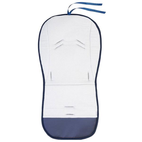 Salteluța pentru cărucior Sensillo Wafel 20759 Bumbac, poliester, polister/ Animale/ Dark Blue photo 3