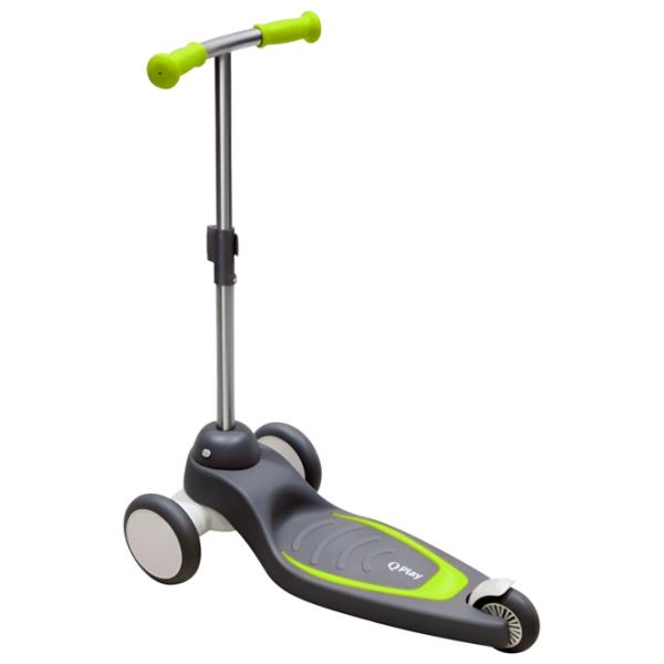 Trotinetă pentru copii cu trei roți Qplay Mika (630329) 50 kg/ Green photo 2