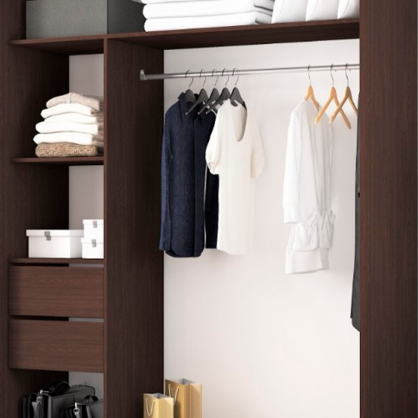 Шкаф cupe Mobildor-Lux ARON S 1900 desen 2226 190 x 60см x 220 / ЛДСП / Венге photo 3