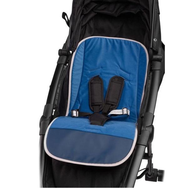 Salteluța pentru cărucior Sensillo Velvet 207548 Bumbac, polister/ Dinozauri/ Dark Blue photo 4