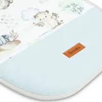 Salteluța pentru cărucior Sensillo Velvet 207531 Bumbac, polister/ Animale/ Light Blue photo 3