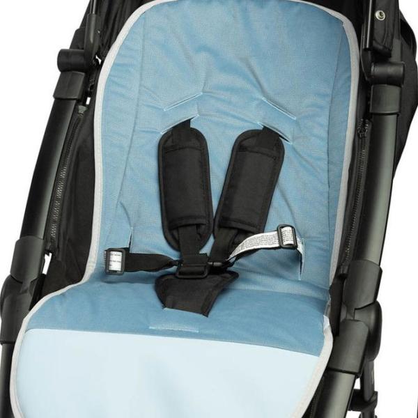 Salteluța pentru cărucior Sensillo Velvet 207531 Bumbac, polister/ Animale/ Light Blue photo 4