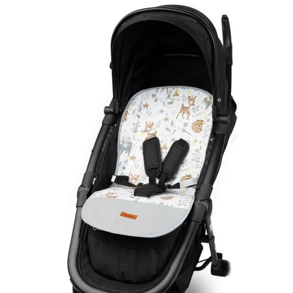 Salteluța pentru cărucior Sensillo Velvet 207544 Bumbac, polister/ Girafă/ Light Gray photo 4
