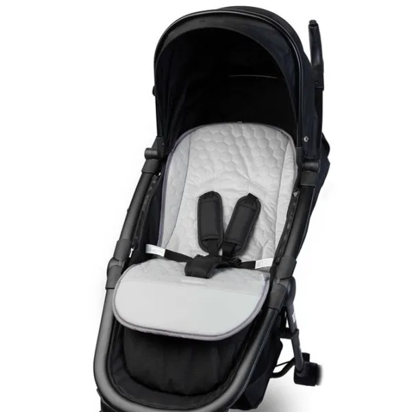 Salteluța pentru cărucior Sensillo Velvet 207544 Bumbac, polister/ Girafă/ Light Gray photo 5