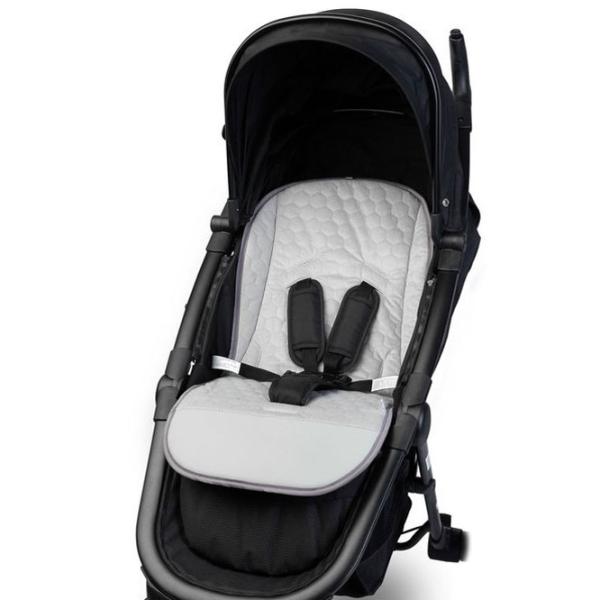 Salteluța pentru cărucior Sensillo Velvet 207544 Bumbac, polister/ Girafă/ Light Gray photo 5