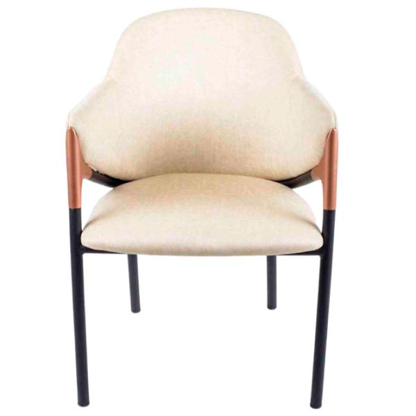 Scaun de bucătărie Caris Larsen Stofă/ Beige Black photo 3