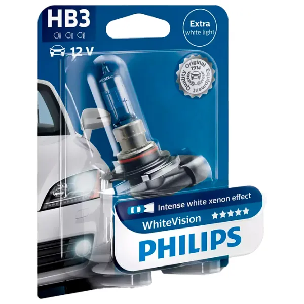 Lampă auto Philips 9005WHVB1 Halogen/ HB3/ P20d/ 65 W/ 1860lm photo 4
