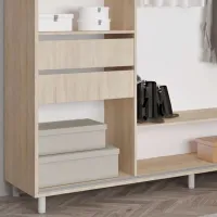 Dulap pentru haine Glisant Mobildor-Lux ARON 2300 K2 3025 230 x 60 x 220 / PAL / Stejar Sonoma photo 7