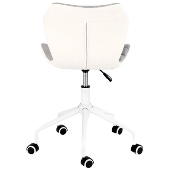 Fotoliu de birou Halmar Matrix 3 Țesătură, piele artificială/ White Gray photo 3