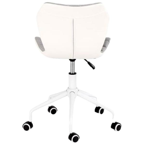 Fotoliu de birou Halmar Matrix 3 Țesătură, piele artificială/ White Gray photo 3
