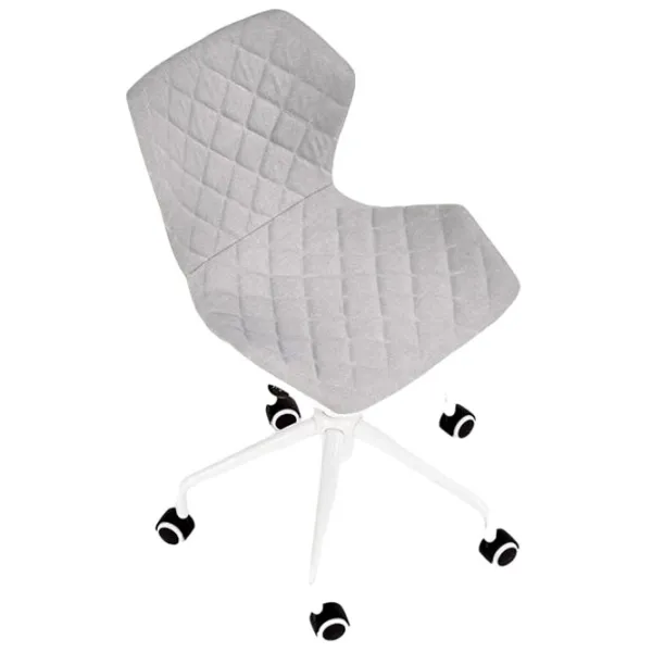 Fotoliu de birou Halmar Matrix 3 Țesătură, piele artificială/ White Gray photo 4