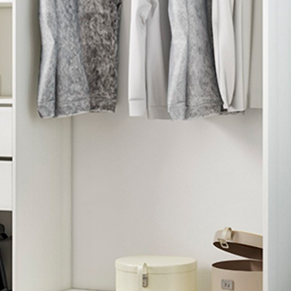 Dulap cupe Mobildor-Lux ARON S 1400 K 8681 140 x 60 x 220 / PAL / Alb briliant photo 4