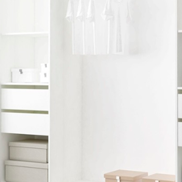 Dulap cupe Mobildor-Lux ARON S 1700 K 8681 170 x 60 x 220 / PAL / Alb briliant photo 4