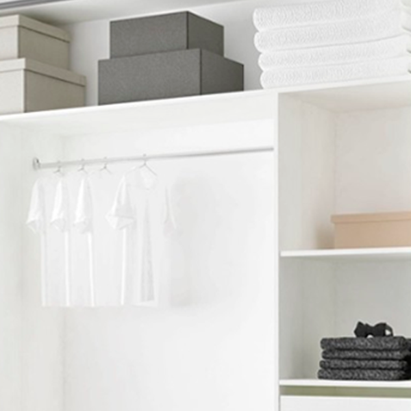 Dulap cupe Mobildor-Lux ARON S 1700 K 8681 170 x 60 x 220 / PAL / Alb briliant photo 5