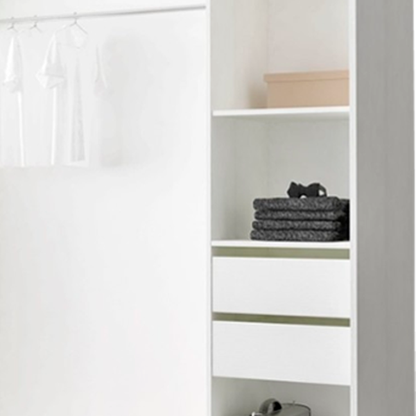 Dulap cupe Mobildor-Lux ARON S 2000 K 8681 200 x 60 x 220 / PAL / Alb briliant photo 4