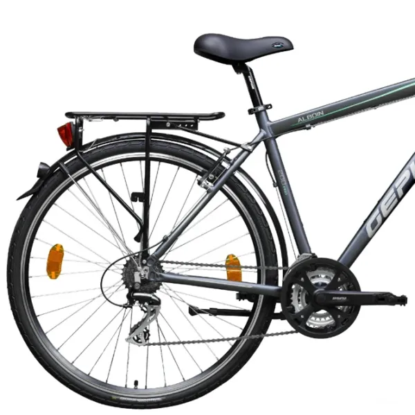 Велосипед Gepida Alboin 200 PRO 28" 21" Сталь/ Серый Зелёный photo 2 Велосипед Gepida Alboin 200 PRO 28" 21" Сталь/ Серый Зелёный photo 2