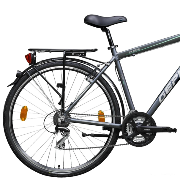 Велосипед Gepida Alboin 200 PRO 28" 21" Сталь/ Серый Зелёный photo 2 Велосипед Gepida Alboin 200 PRO 28" 21" Сталь/ Серый Зелёный photo 2