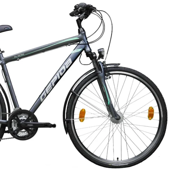 Велосипед Gepida Alboin 200 PRO 28" 21" Сталь/ Серый Зелёный photo 3 Велосипед Gepida Alboin 200 PRO 28" 21" Сталь/ Серый Зелёный photo 3