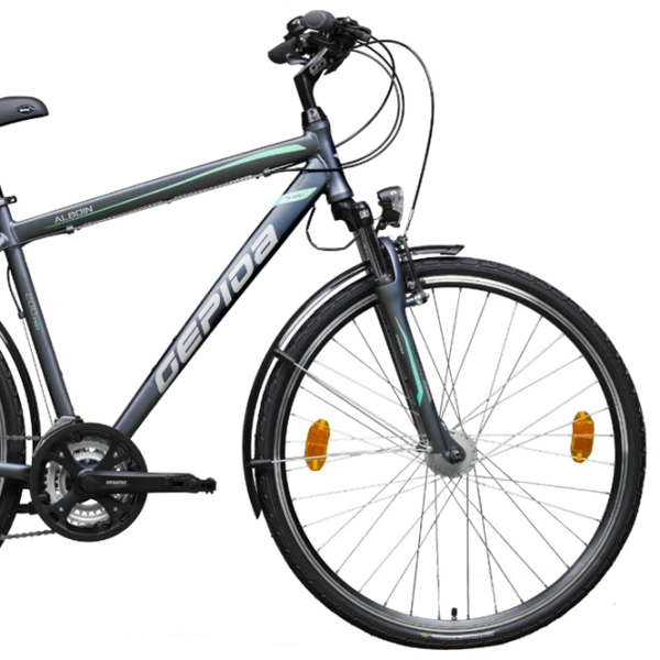 Велосипед Gepida Alboin 200 PRO 28" 21" Сталь/ Серый Зелёный photo 3 Велосипед Gepida Alboin 200 PRO 28" 21" Сталь/ Серый Зелёный photo 3