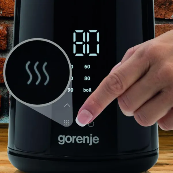 Ceainic electric Gorenje K17DWD 1.7l / Ascuns / Black photo 5