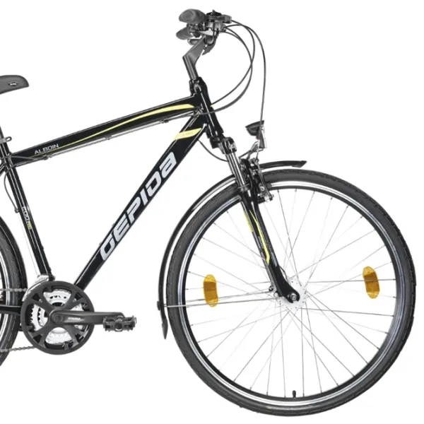 Bicicletă Gepida Alboin 200 PRO 28" 19" Oțel/ Black Yellow photo 3