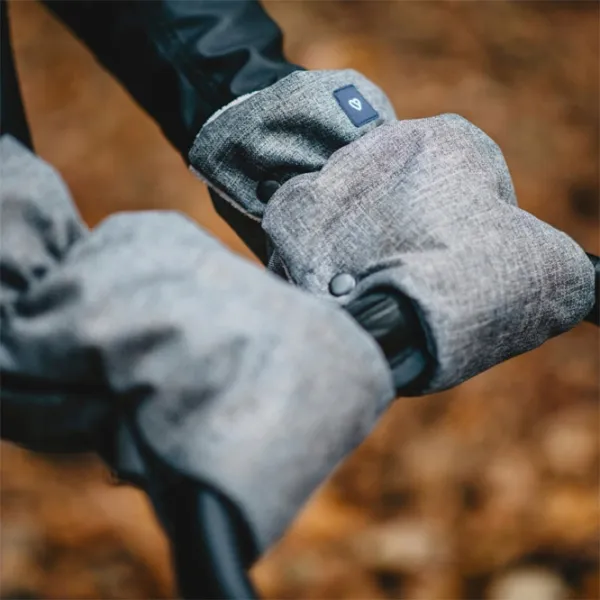 Mănuși pentru cărucior Womar Zaffiro iMove Plush Melange Poliester, Poliester/ Gray photo 4