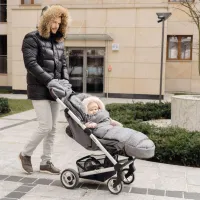 Mănuși pentru cărucior Womar Zaffiro iMove Melage Poliester, Lână de oaie/ Light Gray photo 3