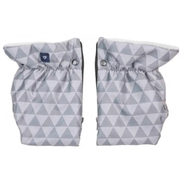 Mănuși pentru cărucior Womar Zaffiro Plush Poliester, Poliester/ Gray photo 2