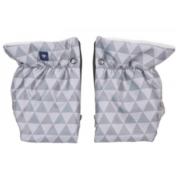 Mănuși pentru cărucior Womar Zaffiro Plush Poliester, Poliester/ Gray photo 2