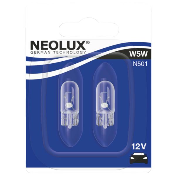 Lampă auto Neolux N501-02B Halogen/ W5W/ W2.1x9.5d/ 5 W photo 2