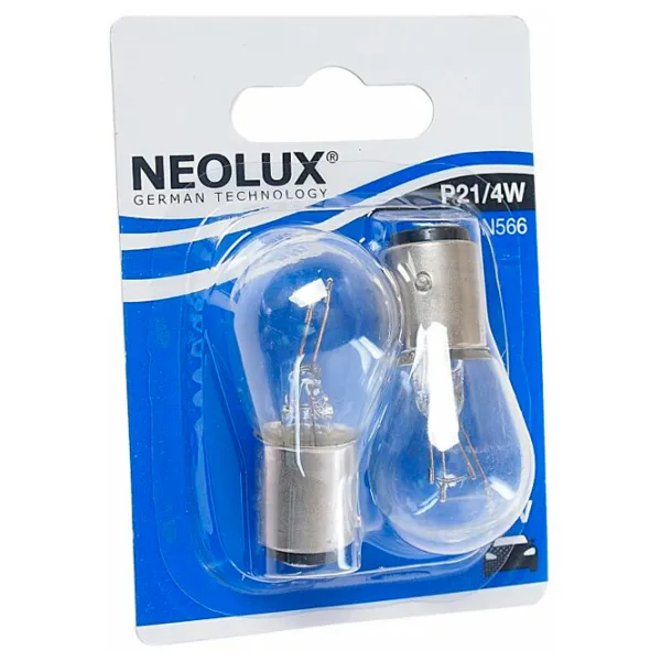Lampă auto Neolux N566-02B Halogen/ P21/ BAZ15d/ 4 W/ 440 lm photo 3