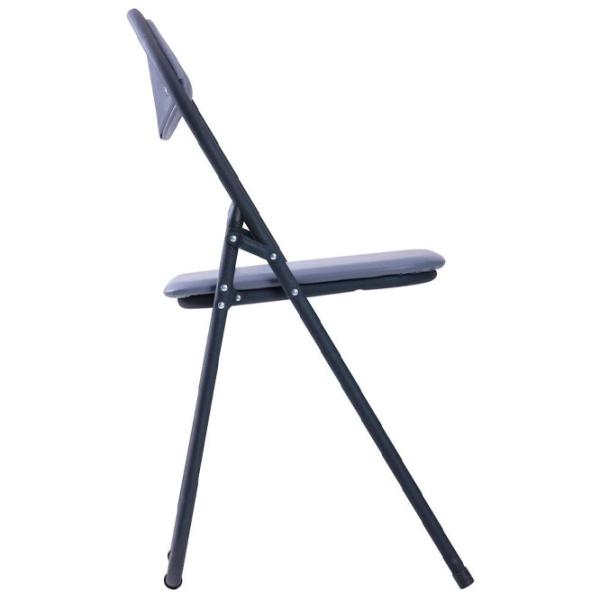 Scaun de grădină AG Joker Metal/ Piele artificială/ Black Gray photo 2
