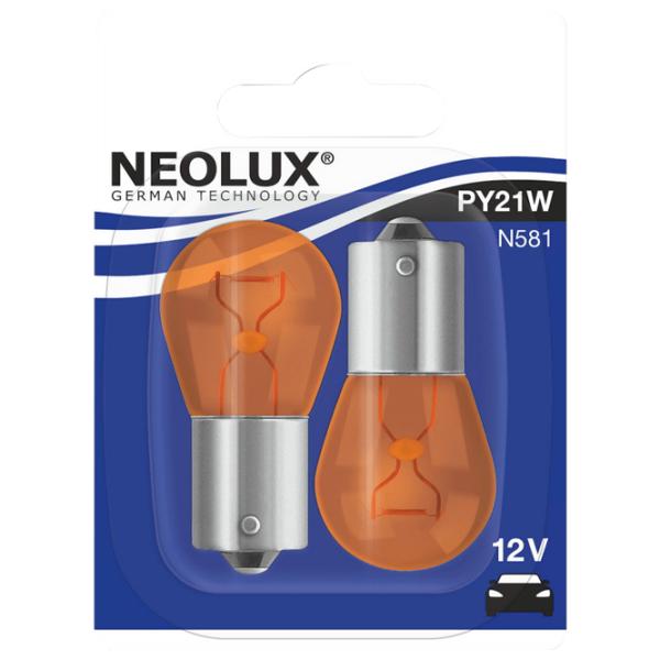 Lampă auto Neolux N581-02B Halogen/ PY21W/ BAU15s/ 21 W photo 2