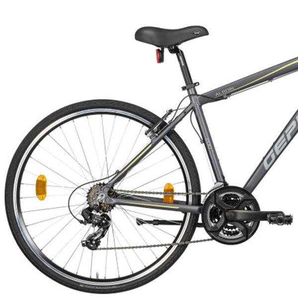 Bicicletă Gepida Alboin 200CRS 28" 19" Oțel/ Gray Yellow photo 2