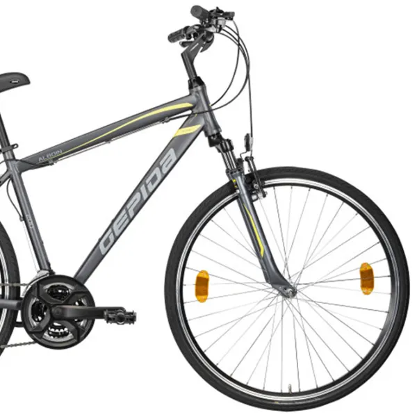 Bicicletă Gepida Alboin 200CRS 28" 19" Oțel/ Gray Yellow photo 3