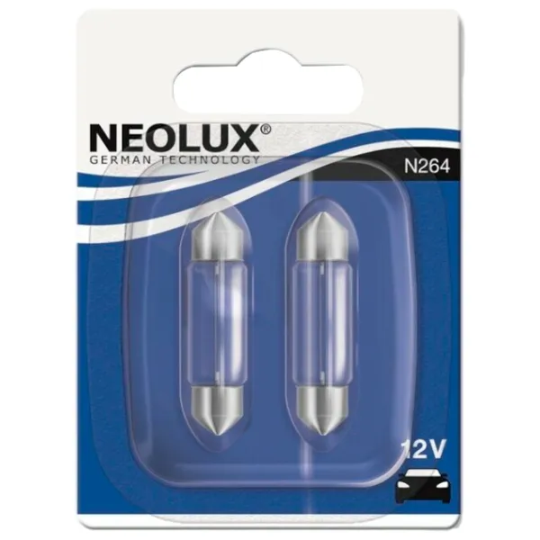 Lampă auto Neolux N264-02B Halogen/ C10W, C5W, W10W/ SV8.5-8/ 10 W photo 3