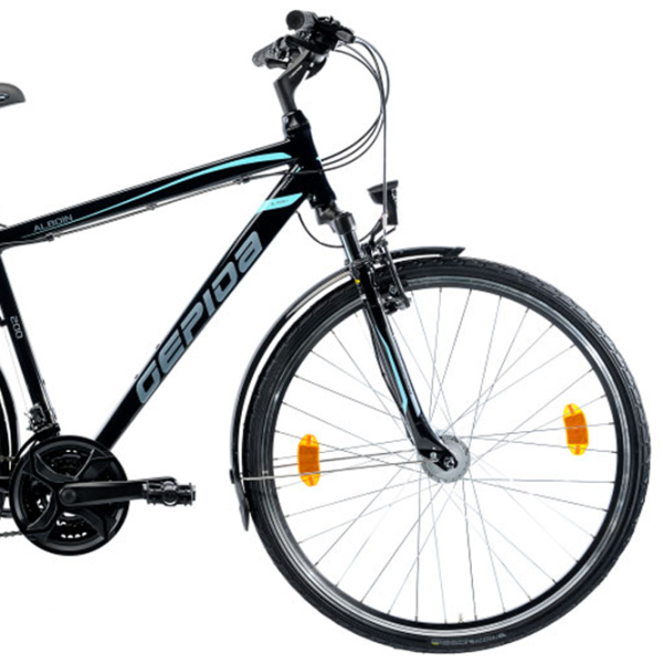 Bicicletă Gepida Alboin 200 28" 19" Oțel/ Black Green photo 3