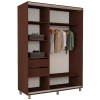 Dulap cupe Mobildor-Lux ARON 1100 desen 2226 110 x 60 x 220 / LPAL / Wenghe photo 2