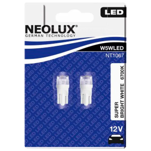 Lampă auto Neolux NT1067 LED/ W5W/ W2.1x9.5d/ 0.5 W/ 30lm photo 2
