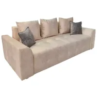 Canapea DecoPrim Francesca (0003424) Velur/ Beige photo 2